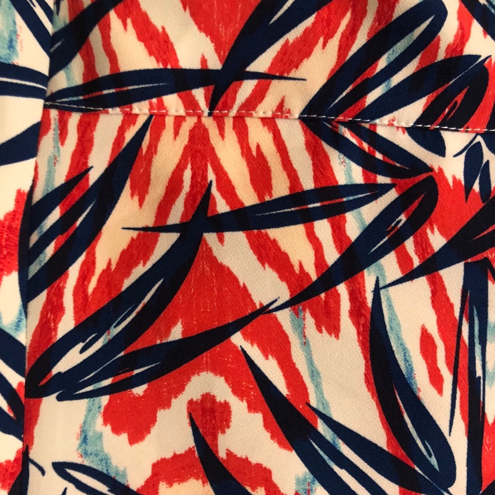 NWT Zara Basic A-line skirt tropical print - Picture 3 of 6